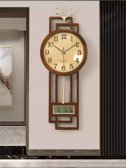 New Chinese style clock wall clock living room home fashion wall clock Chinese style