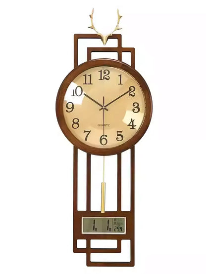 New Chinese style clock wall clock living room home fashion wall clock Chinese style